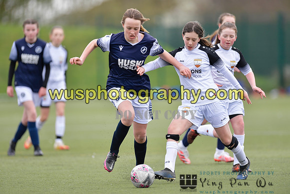 20210403-150005A London Bees Academy U14 v Millwall Lionesses Girls U14