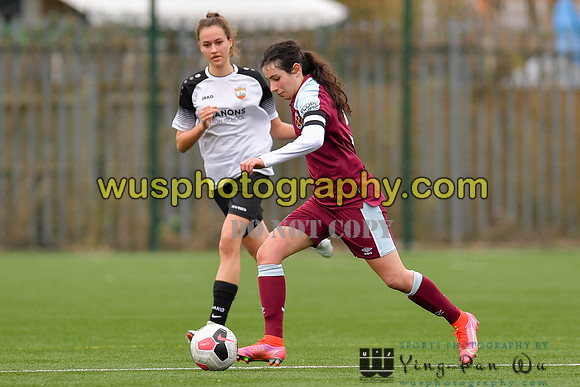 20211211-120339 West Ham United Academy Girls U16 v London Bees Academy U16