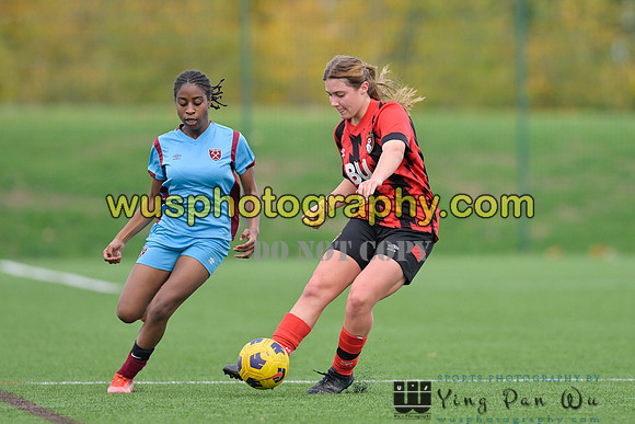 20221022-144116 West Ham United Performance Girls U16 v AFC Bournemouth Girls U16