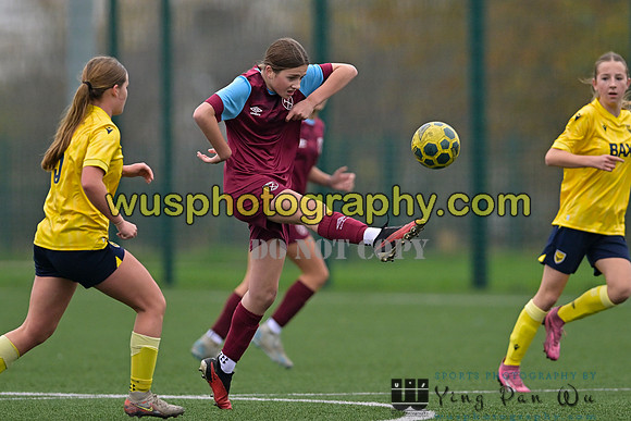 20241109-112315 West Ham United Performance Claret Girls U14 v Oxford United Girls U14