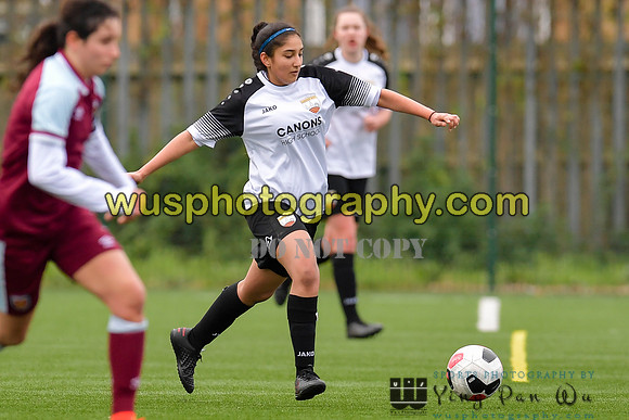 20211211-120040 West Ham United Academy Girls U16 v London Bees Academy U16