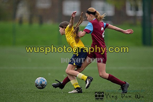 20241109-114507A West Ham United Performance Claret Girls U14 v Oxford United Girls U14