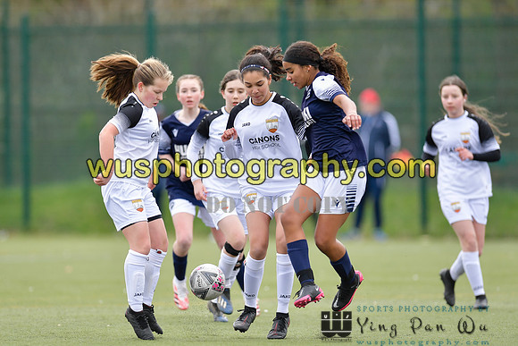 20210403-145635 London Bees Academy U14 v Millwall Lionesses Girls U14