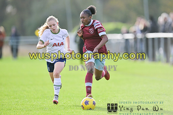 20221119-105659D Tottenham Hotspur Women FC Academy U15 v West Ham United Academy Girls U15
