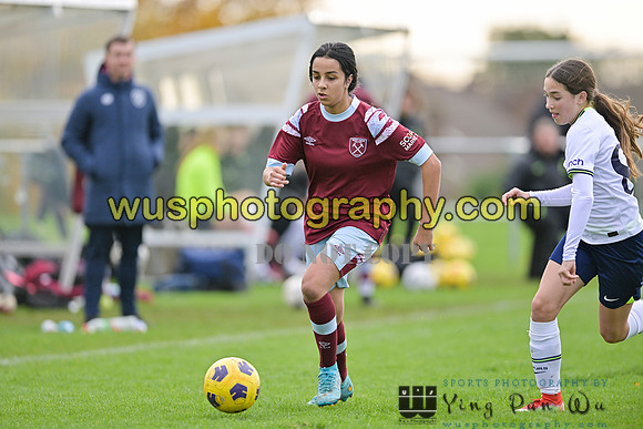 20221119-112459 Tottenham Hotspur Women FC Academy U15 v West Ham United Academy Girls U15