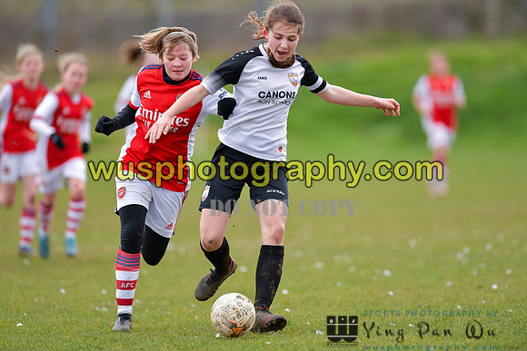 20220305-133707A London Bees Academy U14 v Arsenal FC Girls U13