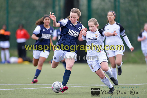 20210403-145930 London Bees Academy U14 v Millwall Lionesses Girls U14