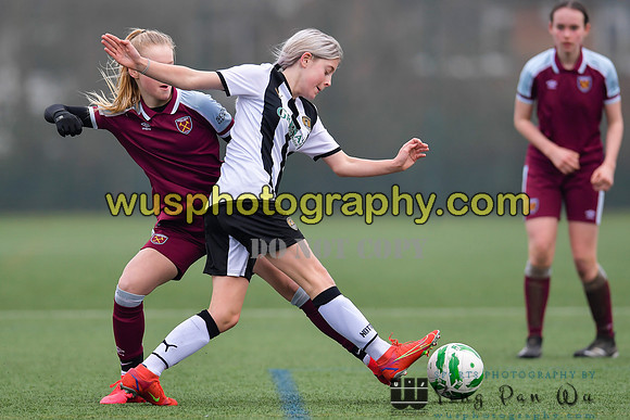 20220115-132834A West Ham United Academy Girls U14 v Notts County FC Girls U14