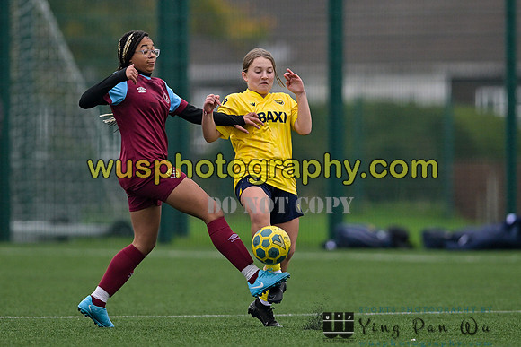 20241109-101043 West Ham United Performance Claret Girls U14 v Oxford United Girls U14