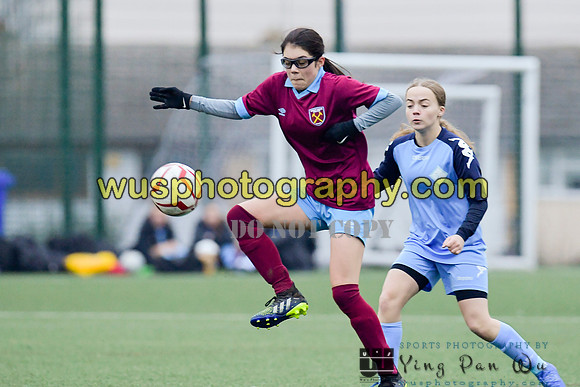 20220115-152124 West Ham United Performance Girls U16 v London City Lionesses U16