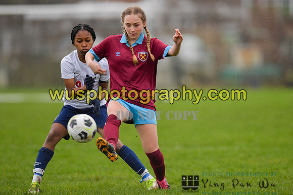 20220108-100607 Tottenham Hotspur Women FC JTP U15 v West Ham United Performance Girls U16