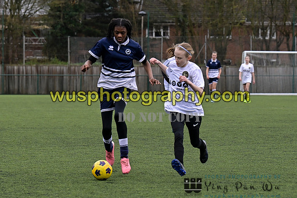 20250222-110637 Millwall Lionesses U12 v New Level Soccer Girls U12
