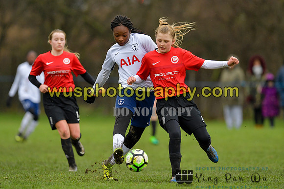 20180203-122138B Tottenham Hotspur Girls U13 v Pro Direct Academy BXB Girls U13 White
