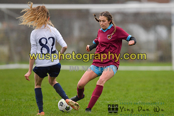 20220108-101005A Tottenham Hotspur Women FC JTP U15 v West Ham United Performance Girls U16