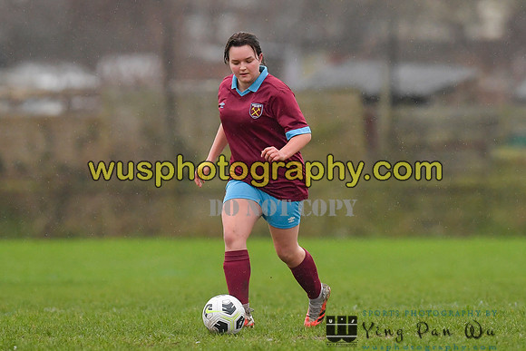20220108-101054 Tottenham Hotspur Women FC JTP U15 v West Ham United Performance Girls U16
