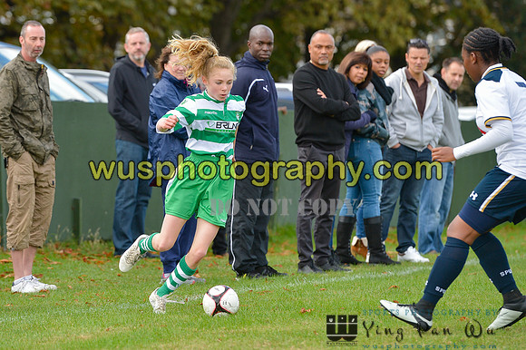 20161002-113431 Tottenham Hotspur Girls U14 v Writtle Minors FC Girls U14