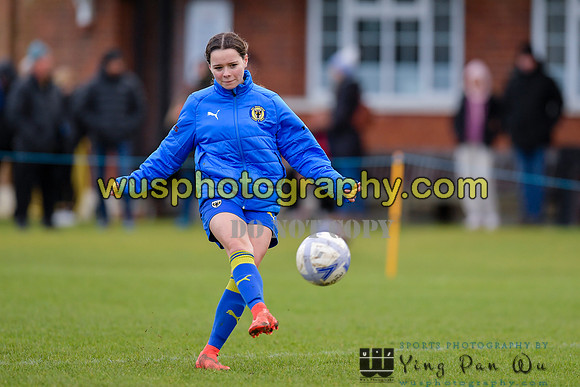 20220206-095410 AFC Wimbledon Girls U16 v Crystal Palace FC Girls U16