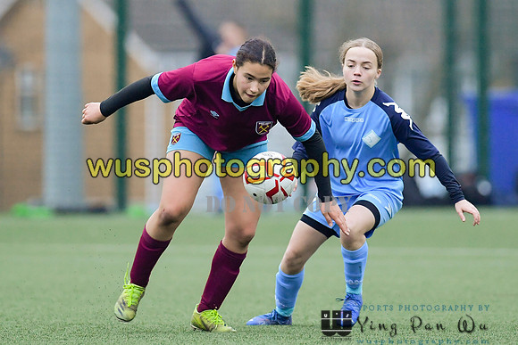 20220115-152033 West Ham United Performance Girls U16 v London City Lionesses U16