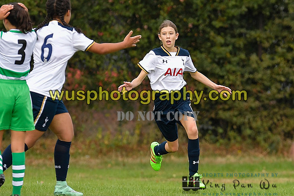 20161002-113621-2 Tottenham Hotspur Girls U14 v Writtle Minors FC Girls U14