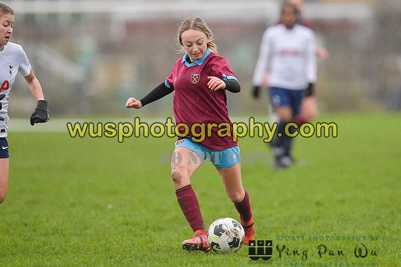 20220108-101849 Tottenham Hotspur Women FC JTP U15 v West Ham United Performance Girls U16