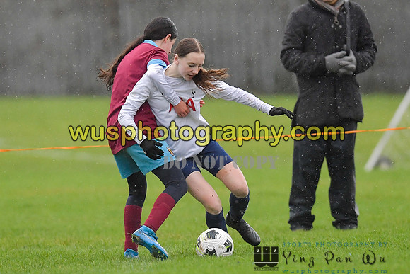 20220108-101440 Tottenham Hotspur Women FC JTP U15 v West Ham United Performance Girls U16