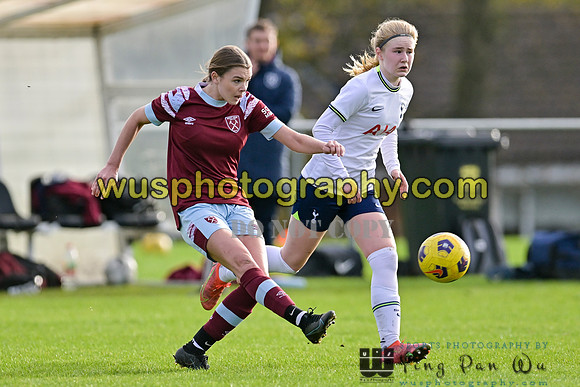 20221119-104550 Tottenham Hotspur Women FC Academy U15 v West Ham United Academy Girls U15