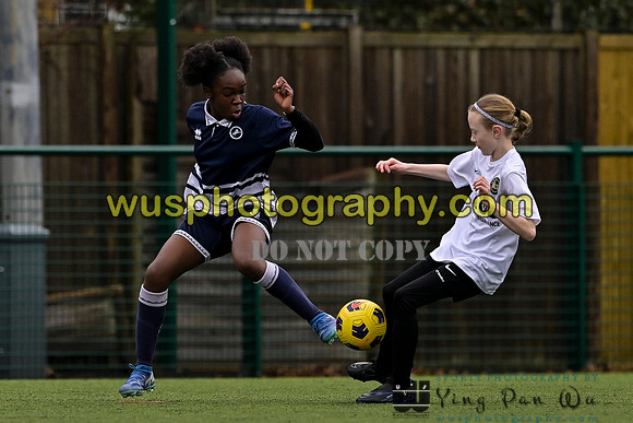 20250222-104012 Millwall Lionesses U12 v New Level Soccer Girls U12