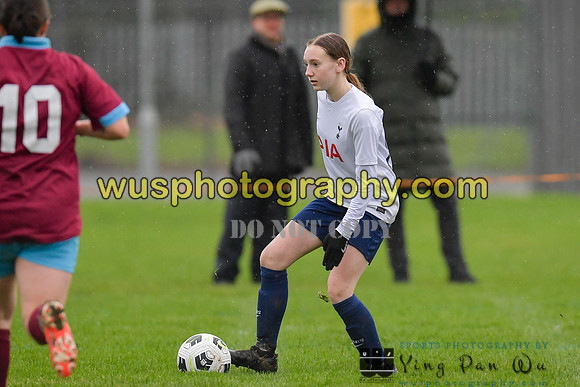 20220108-100614 Tottenham Hotspur Women FC JTP U15 v West Ham United Performance Girls U16