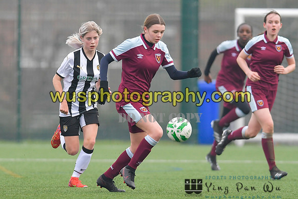 20220115-132127 West Ham United Academy Girls U14 v Notts County FC Girls U14