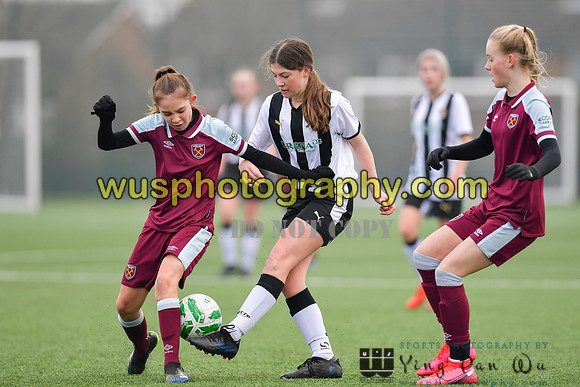 20220115-132048A West Ham United Academy Girls U14 v Notts County FC Girls U14