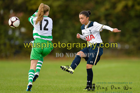 20161002-105157-2 Tottenham Hotspur Girls U14 v Writtle Minors FC Girls U14