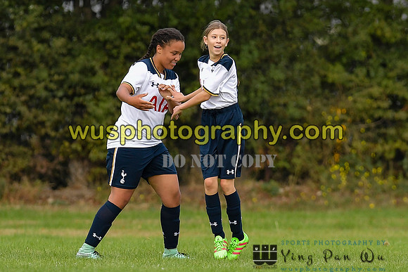 20161002-113622-4 Tottenham Hotspur Girls U14 v Writtle Minors FC Girls U14