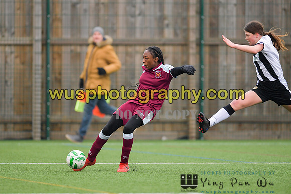 20220115-133316A West Ham United Academy Girls U14 v Notts County FC Girls U14