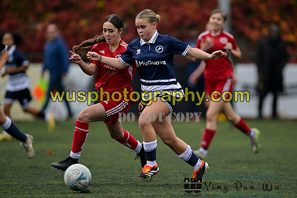 20241026-110543 Millwall Lionesses U16 v Welling United Academy Girls U16