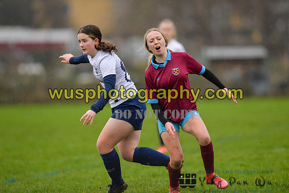 20220108-100544 Tottenham Hotspur Women FC JTP U15 v West Ham United Performance Girls U16