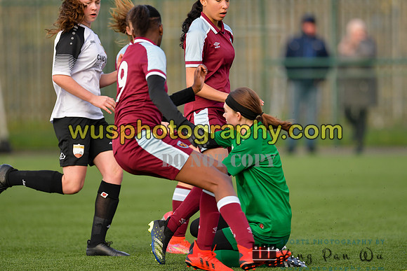 20211211-104149A West Ham United Academy Girls U16 v London Bees Academy U16