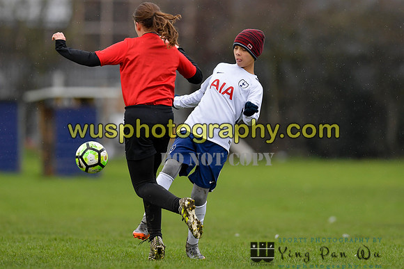 20180203-104102 Tottenham Hotspur Girls U13 v Pro Direct Academy BXB Girls U13 White