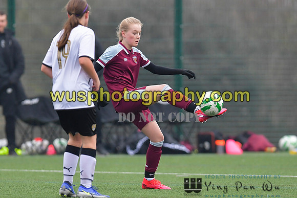 20220115-134209 West Ham United Academy Girls U14 v Notts County FC Girls U14