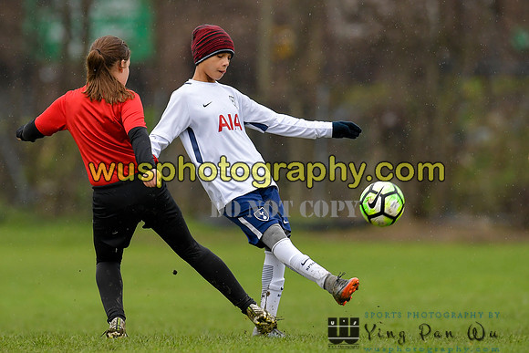 20180203-104427A Tottenham Hotspur Girls U13 v Pro Direct Academy BXB Girls U13 White
