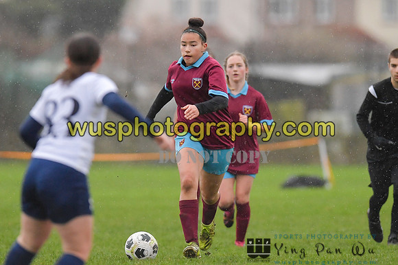 20220108-101417 Tottenham Hotspur Women FC JTP U15 v West Ham United Performance Girls U16