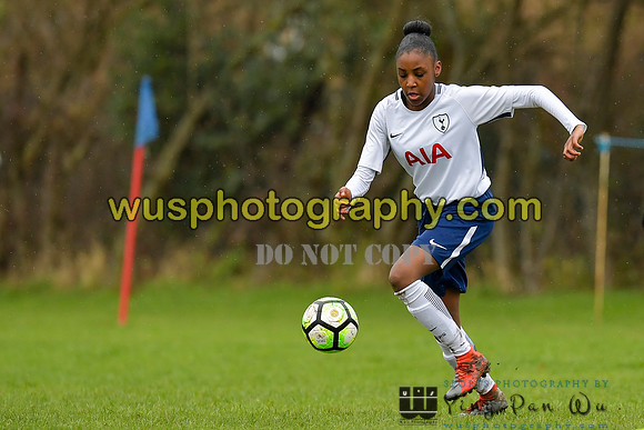 20180203-103608A Tottenham Hotspur Girls U13 v Pro Direct Academy BXB Girls U13 White
