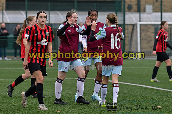 20241130-111636 West Ham United Warriors Girls U14 v Fareham Town Youth FC Girls U14
