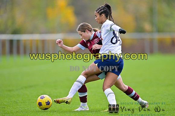 20221119-112155E Tottenham Hotspur Women FC Academy U15 v West Ham United Academy Girls U15