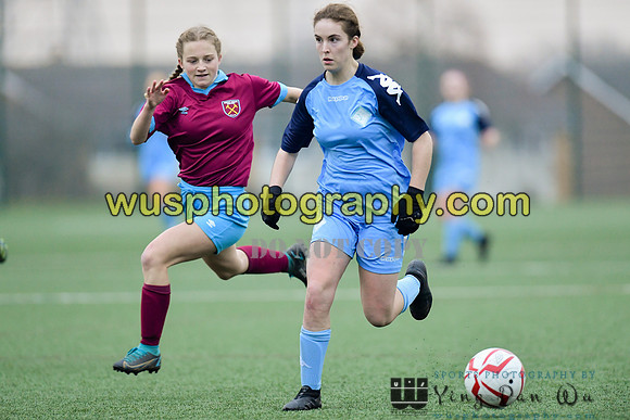 20220115-151947 West Ham United Performance Girls U16 v London City Lionesses U16