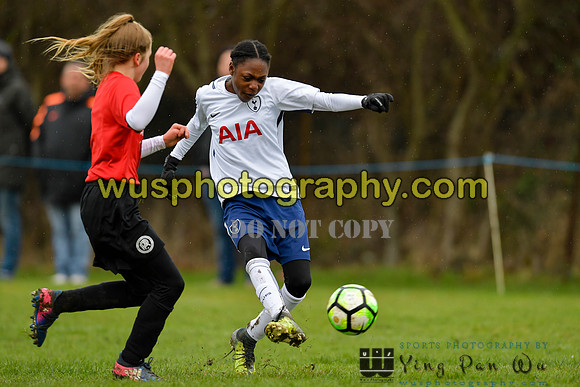 20180203-104016B Tottenham Hotspur Girls U13 v Pro Direct Academy BXB Girls U13 White