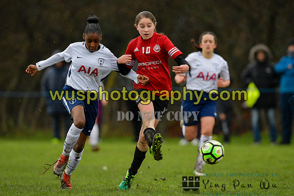 20180203-111440H Tottenham Hotspur Girls U13 v Pro Direct Academy BXB Girls U13 White