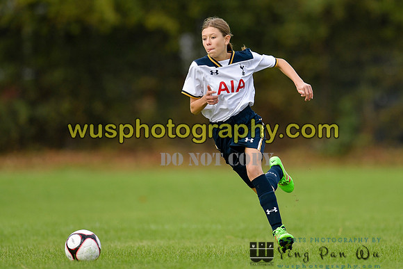 20161002-104756-5 Tottenham Hotspur Girls U14 v Writtle Minors FC Girls U14