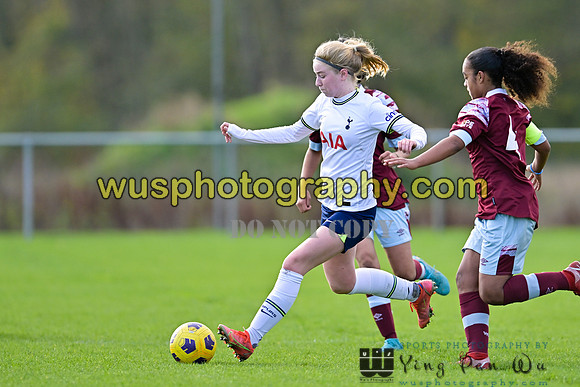 20221119-101843 Tottenham Hotspur Women FC Academy U15 v West Ham United Academy Girls U15