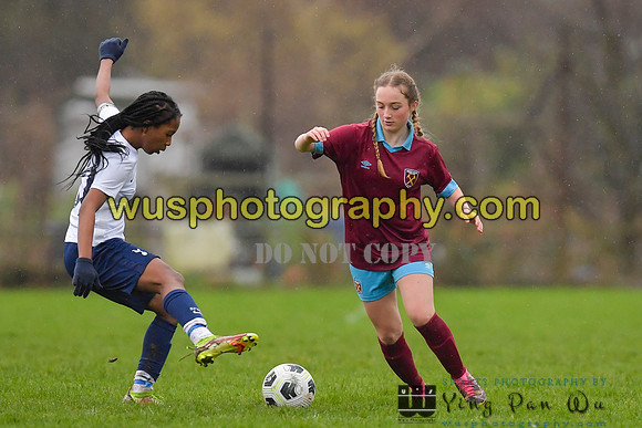 20220108-101221 Tottenham Hotspur Women FC JTP U15 v West Ham United Performance Girls U16