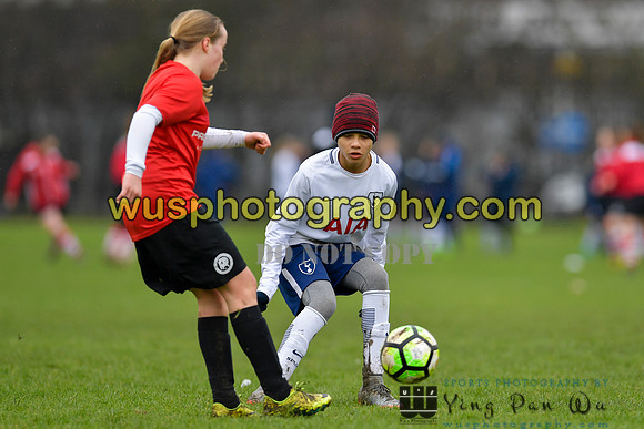 20180203-120623 Tottenham Hotspur Girls U13 v Pro Direct Academy BXB Girls U13 White